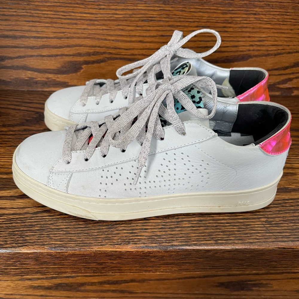 P448 Silver and White Sneakers